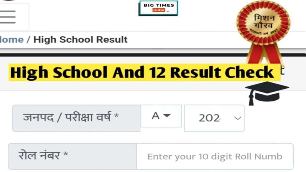 UP Board Result 2024 10th And 12th Result